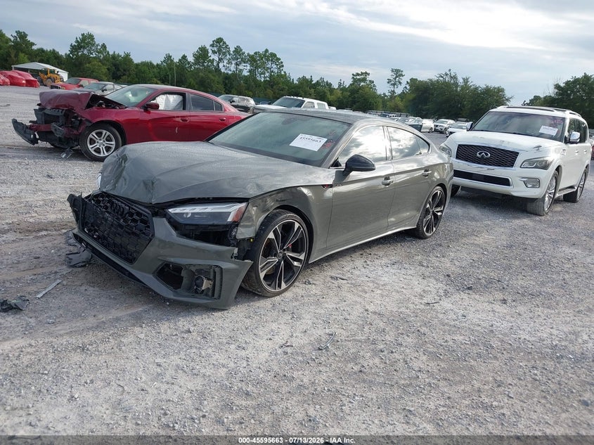 Vin: wauc4cf51pa051238, lot: 46094040, audi s5 sportback premium plus tfsi quattro tiptronic 20232