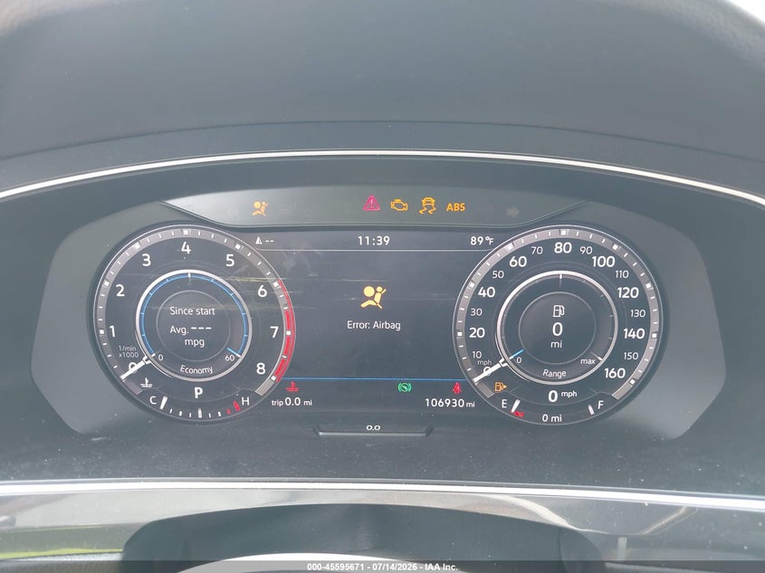2019 Volkswagen Tiguan 2.0T Sel Premium/2.0T Sel Premium R-Line VIN: 3VV4B7AX0KM037972 Lot: 45595671
