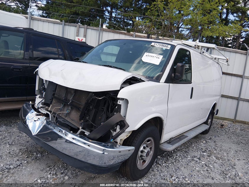 Vin: 1gtw7afgxl1233138, lot: 46094093, gmc savana cargo rwd 2500 regular wheelbase work van 20202
