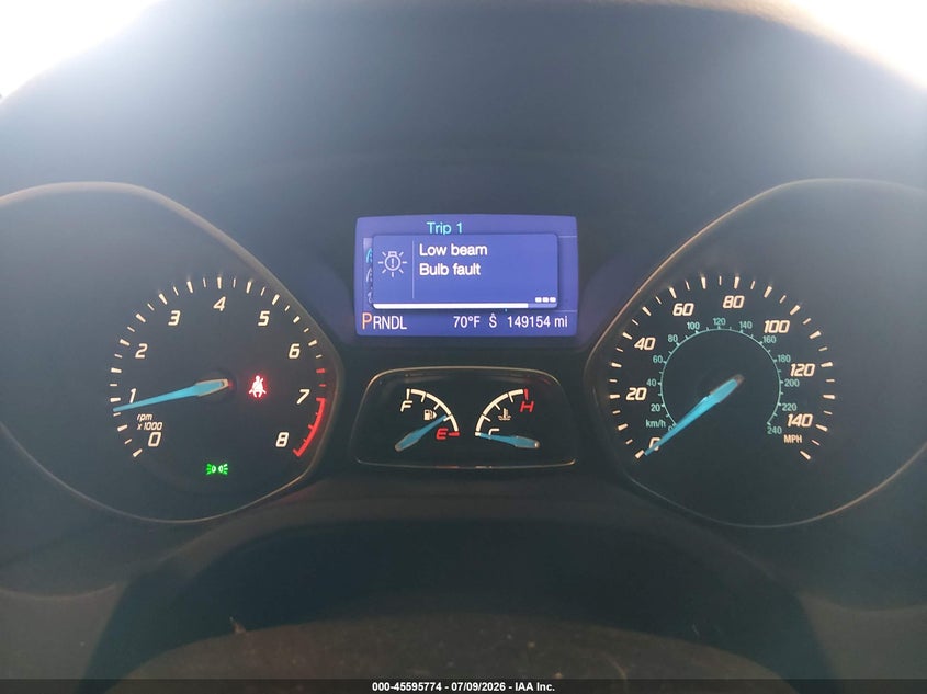 2013 FORD FOCUS HATCHBACK 2.0L I-4 DI, DOHC, VVT, 159HP