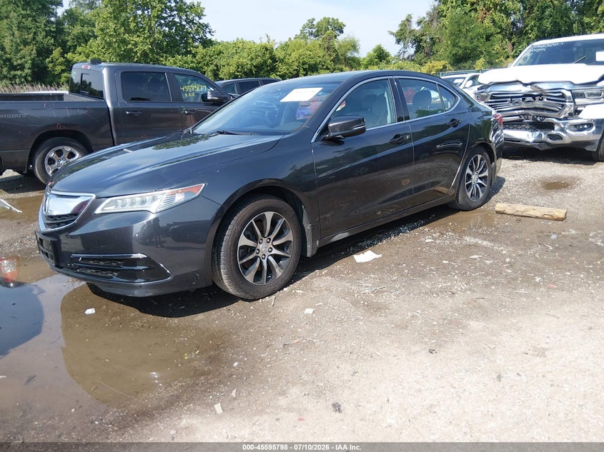 2016 Acura TLX, Rear, IAAI, VIN 19UUB1F53GA002822 — photo 2