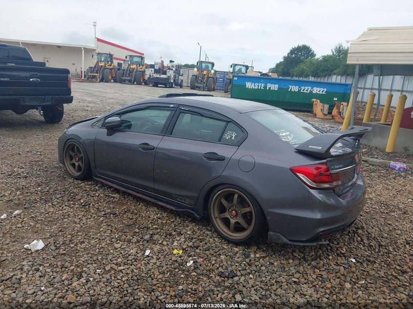 Vin: 2hgfb6e55fh707757, lot: 46094251, honda civic si 20153