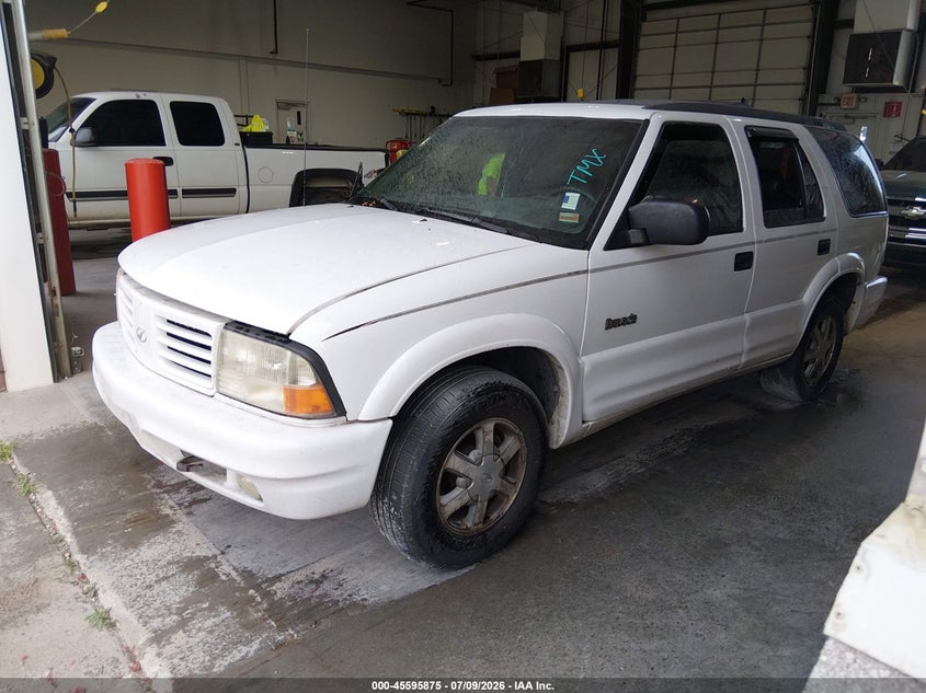 OLDSMOBILE BRAVADA 2000 VIN 1GHDT13WXY2320015