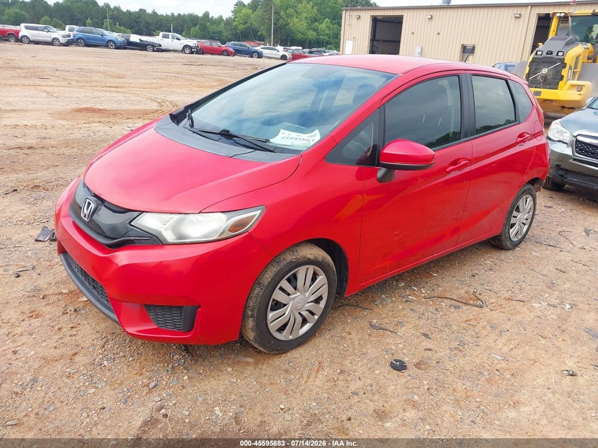 2016 Honda Fit Lx, Удар сзади, IAAI, VIN JHMGK5H53GX028168 — фото 2