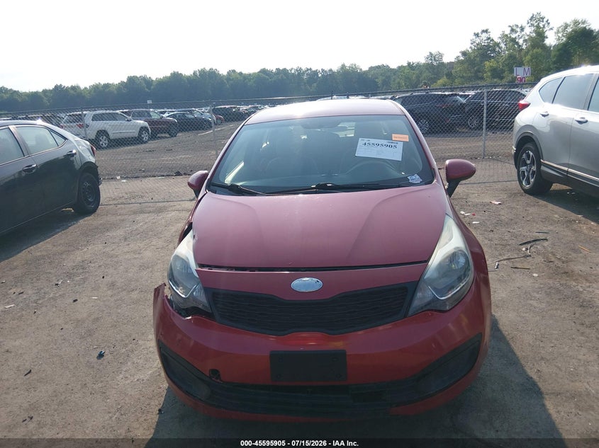2013 Kia Rio Lx VIN: KNADM4A32D6282261 Lot: 45595905