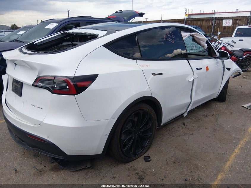 Vin: 7saygdee2nf331801, lot: 46094297, tesla model y long range dual motor all-wheel drive 20224
