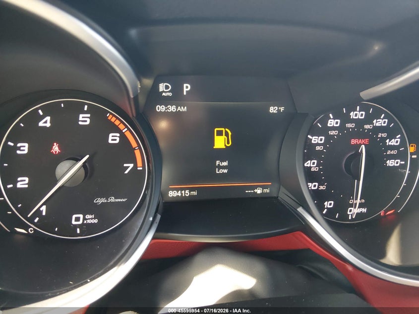 2018 Alfa Romeo Stelvio Ti Sport Awd VIN: ZASFAKNN5J7B73357 Lot: 45595954
