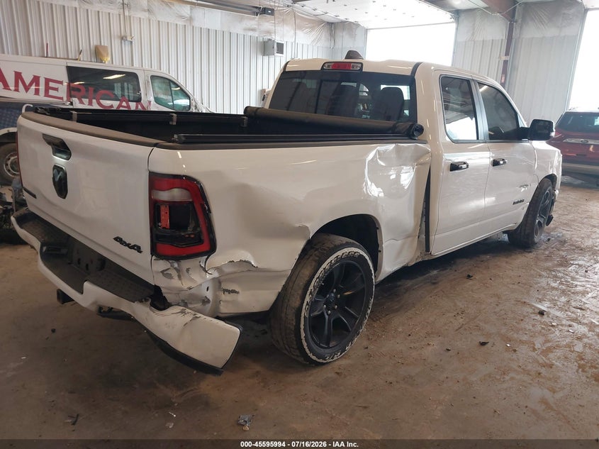 Vin: 1c6rrfbg2pn521896, lot: 46094372, ram 1500 big horn  4x4 6'4 box 20234