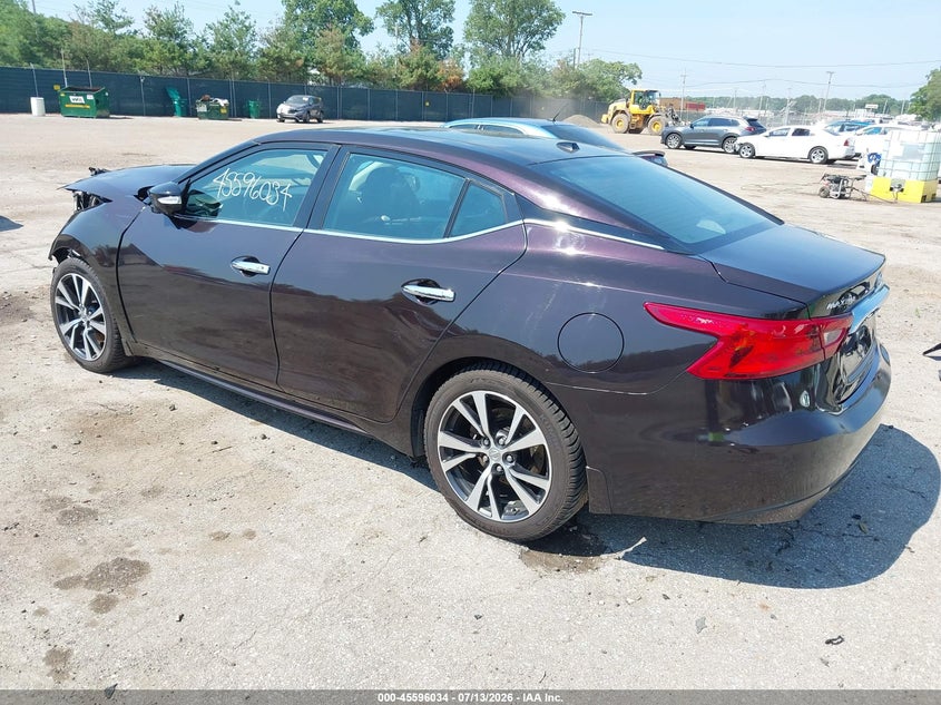 Vin: 1n4aa6ap2gc405906, lot: 46094412, nissan maxima 3.5 platinum 20163