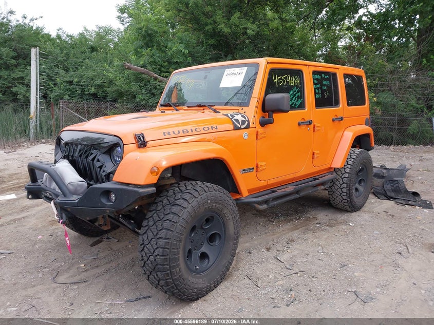 2013 Jeep Wrangler, Front End, IAAI, VIN 1C4BJWFG4DL524852 — photo 2