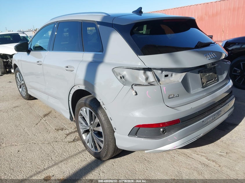 Vin: wa1acbfz7pp057708, lot: 46094596, audi q4 e-tron premium 40 rwd 20233