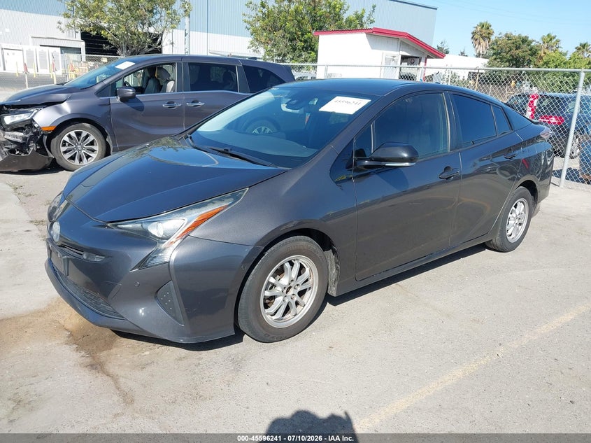 2017 Toyota Prius, Удар ззаду, IAAI, VIN JTDKBRFU0H3569541 — фото 2
