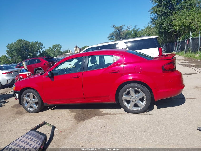 2012 Dodge Avenger Sxt VIN: 1C3CDZCB6CN311849 Lot: 45596258