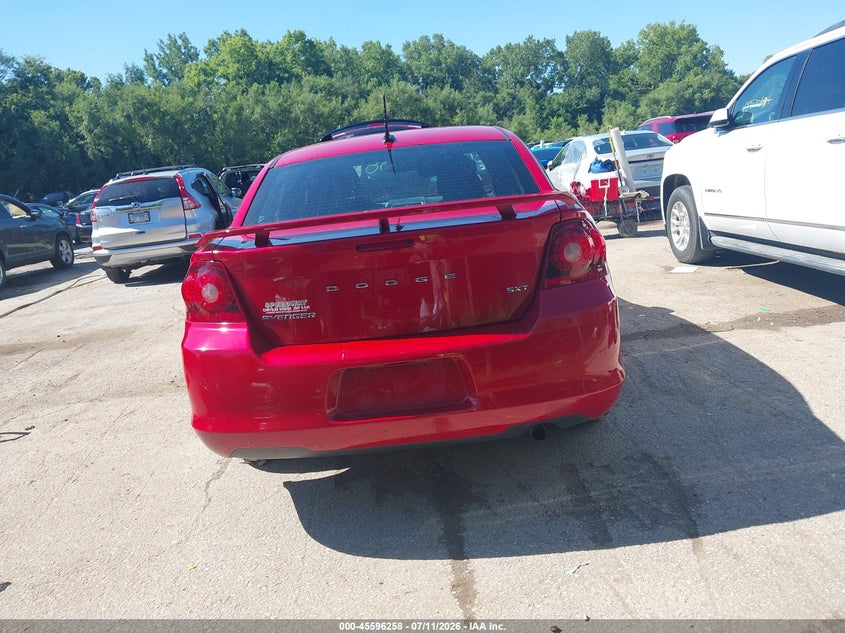 2012 Dodge Avenger Sxt VIN: 1C3CDZCB6CN311849 Lot: 45596258
