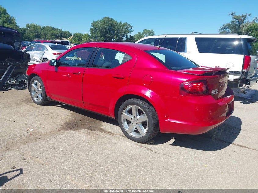 Vin: 1c3cdzcb6cn311849, lot: 46094636, dodge avenger sxt 20123