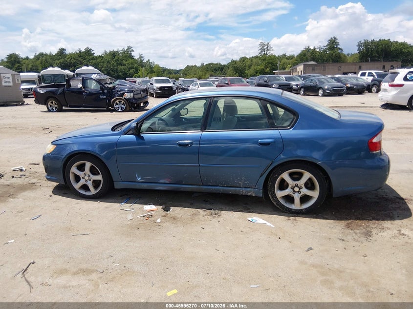 SUBARU LEGACY (NATL) 2008 VIN 4S3BL616887220544