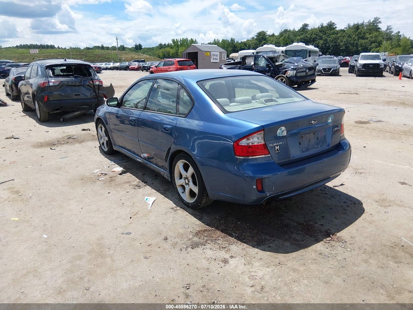 SUBARU LEGACY (NATL) 2008 VIN 4S3BL616887220544