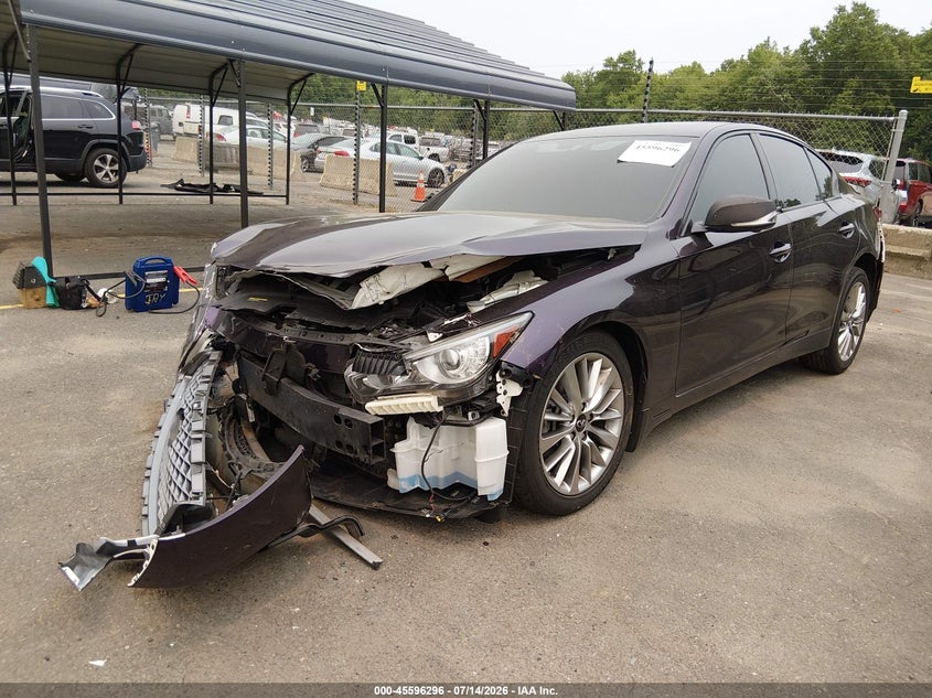 Vin: jn1ev7brxmm751846, lot: 46094674, infiniti q50 luxe awd 20212