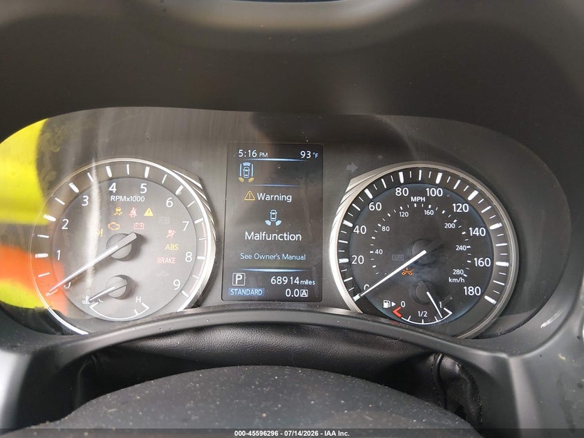 2021 Infiniti Q50 Luxe Awd VIN: JN1EV7BRXMM751846 Lot: 45596296