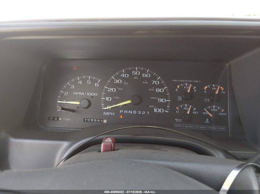 1998 CHEVROLET C/K PICKUP 5.7L V-8 255HP