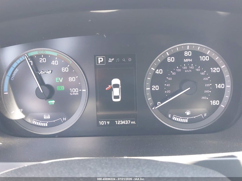 2016 Hyundai Sonata Hybrid Se VIN: KMHE24L10GA040283 Lot: 45596324