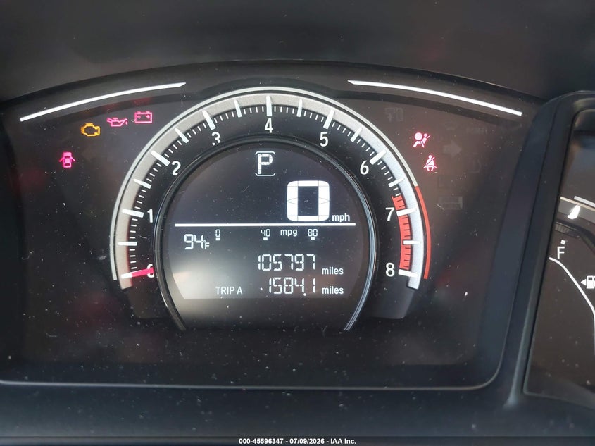 2017 HONDA CIVIC auction photo 7