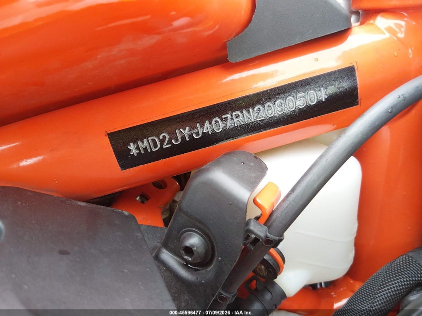 2024 Ktm 390 Rc VIN: MD2JYJ407RN209050 Lot: 45596477