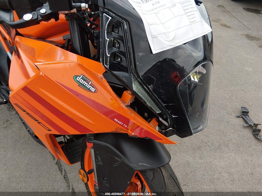 2024 Ktm 390 Rc VIN: MD2JYJ407RN209050 Lot: 45596477