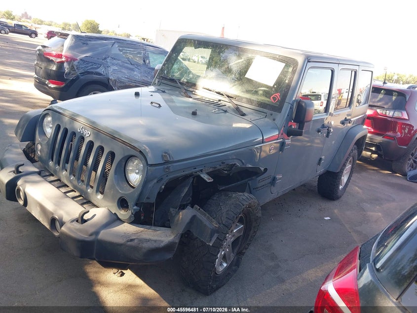 2015 Jeep Wrangler, Left Side, IAAI, VIN 1C4BJWDGXFL723698 — photo 2