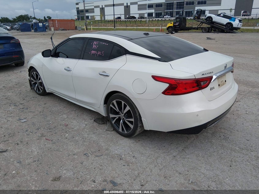 Vin: 1n4aa6ap1gc376754, lot: 46094872, nissan maxima 3.5 platinum 20163