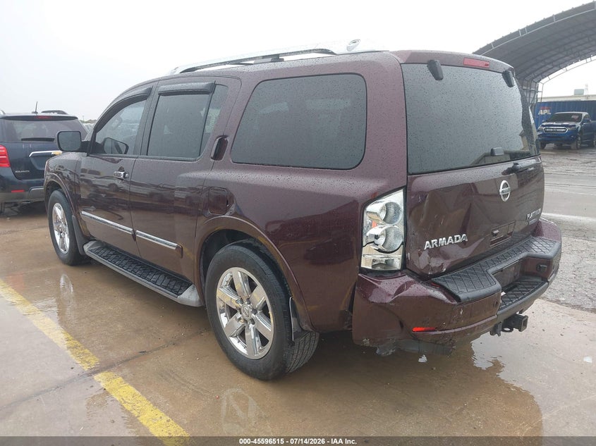 Vin: 5n1ba0nf8dn615581, lot: 46094892, nissan armada platinum 20133