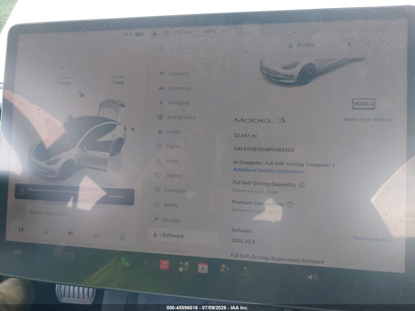 2023 TESLA MODEL 3 auction photo 7