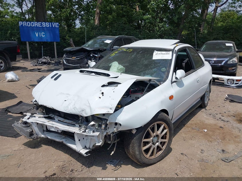 2000 Subaru Impreza, Front End, IAAI, VIN JF1GM6753YG403700 — photo 2