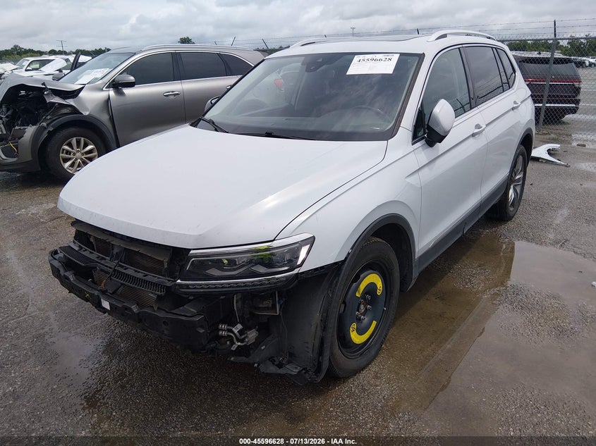 2018 Volkswagen Tiguan 2.0T Sel Premium, Front End, IAAI, VIN 3VV5B7AX9JM222525 — photo 2