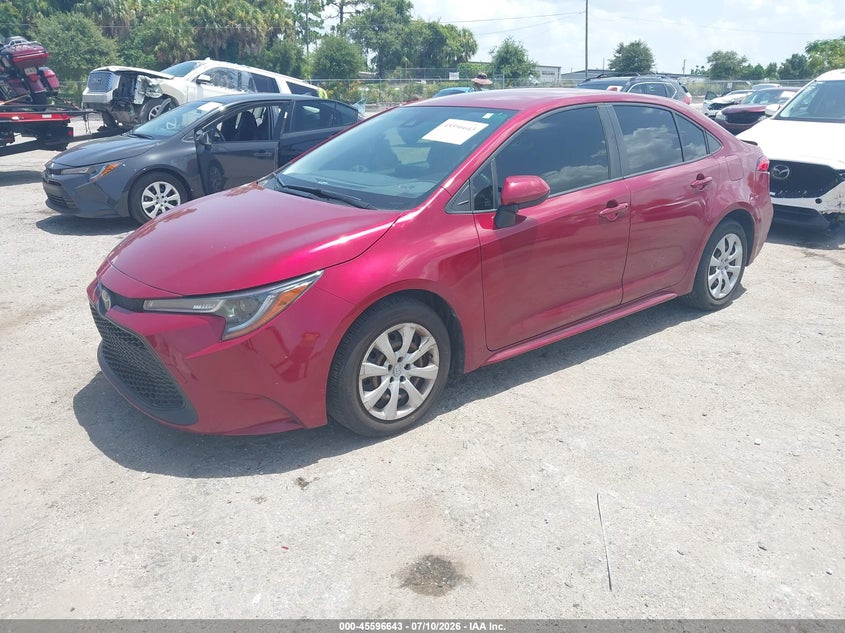 2022 Toyota Corolla, Rear, IAAI, VIN JTDEPMAE6NJ228282 — photo 2