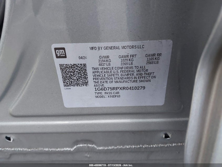 2024 CADILLAC CT4-V SEDAN 3.6L V-6 DI, DOHC, VVT, TURBO, 472HP