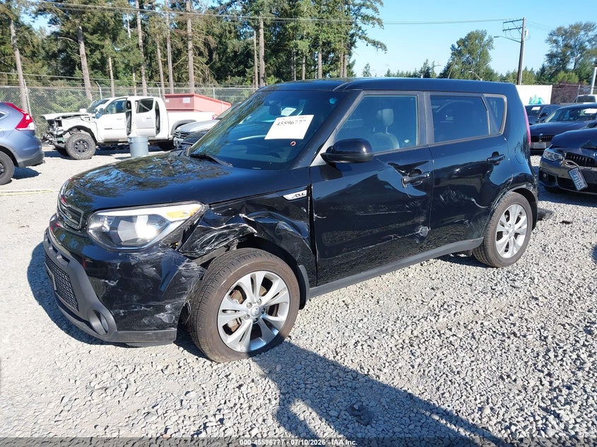 2015 Kia Soul, Левый бок, IAAI, VIN KNDJP3A56F7200795 — фото 2