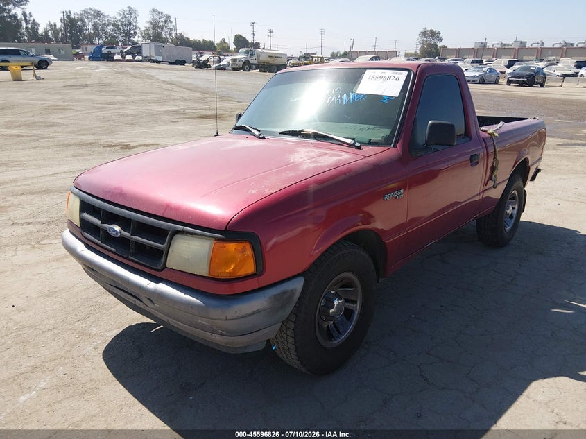 1993 Ford Ranger, Левый зад, IAAI, VIN 1FTCR10A3PTA95082 — фото 2