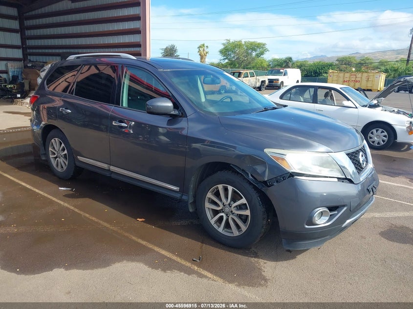 Vin: 5n1ar2mm7ec658869, lot: 46095293, nissan pathfinder sl 20141
