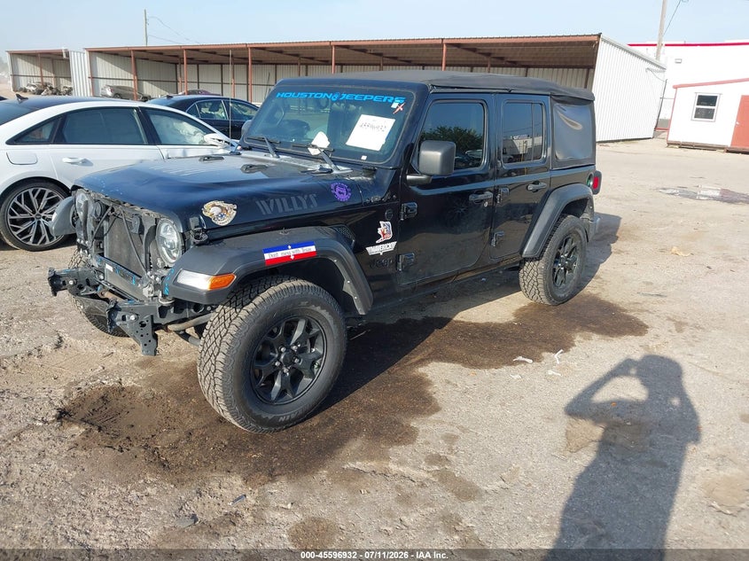 JEEP WRANGLER UNLIMITED 2022 VIN 1C4HJXDG0NW194663