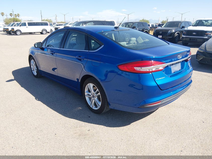 Vin: 3fa6p0uuxjr100665, lot: 46095359, ford fusion hybrid s 20183