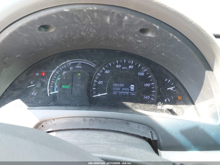 TOYOTA CAMRY HYBRID 2010 VIN 4T1BB3EK0AU123124