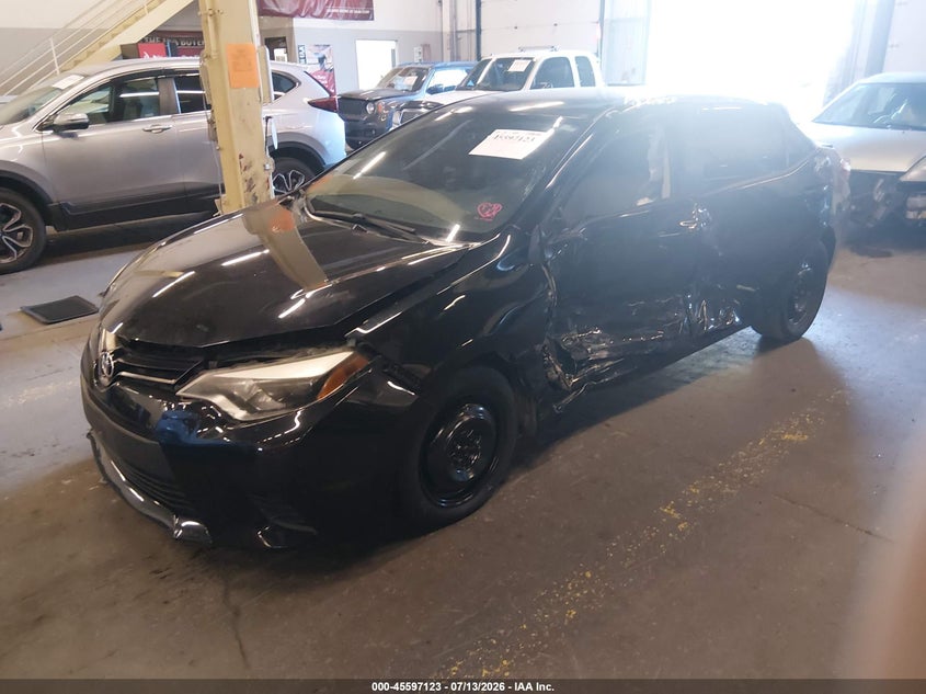2014 Toyota Corolla, Left & Right Side, IAAI, VIN 5YFBURHE7EP064101 — photo 2