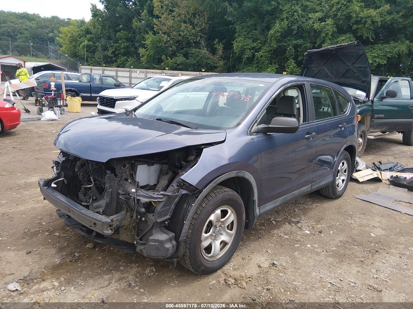 2012 Honda CR-V, Front End, IAAI, VIN 5J6RM3H3XCL027411 — photo 2