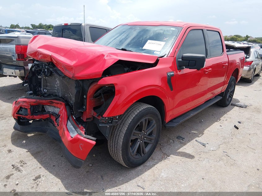 2023 Ford F-150, Front End, IAAI, VIN 1FTFW1E85PKG18801 — photo 2