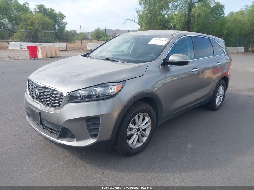 Vin: 5xypg4a50kg451874, lot: 46095726, kia sorento 3.3l lx 20192
