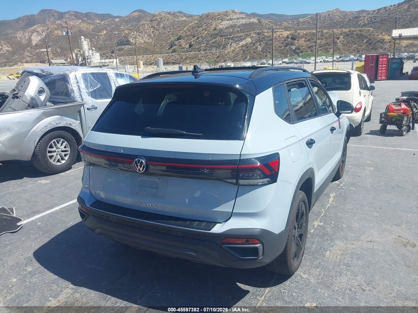 2025 VOLKSWAGEN TAOS auction photo 4