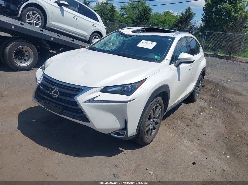 Vin: jtjbarbz7g2085758, lot: 46095806, lexus nx 200t 20162