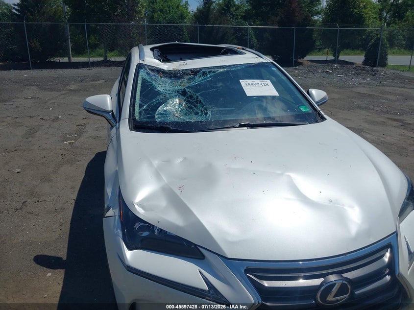 2016 Lexus Nx 200T VIN: JTJBARBZ7G2085758 Lot: 45597428