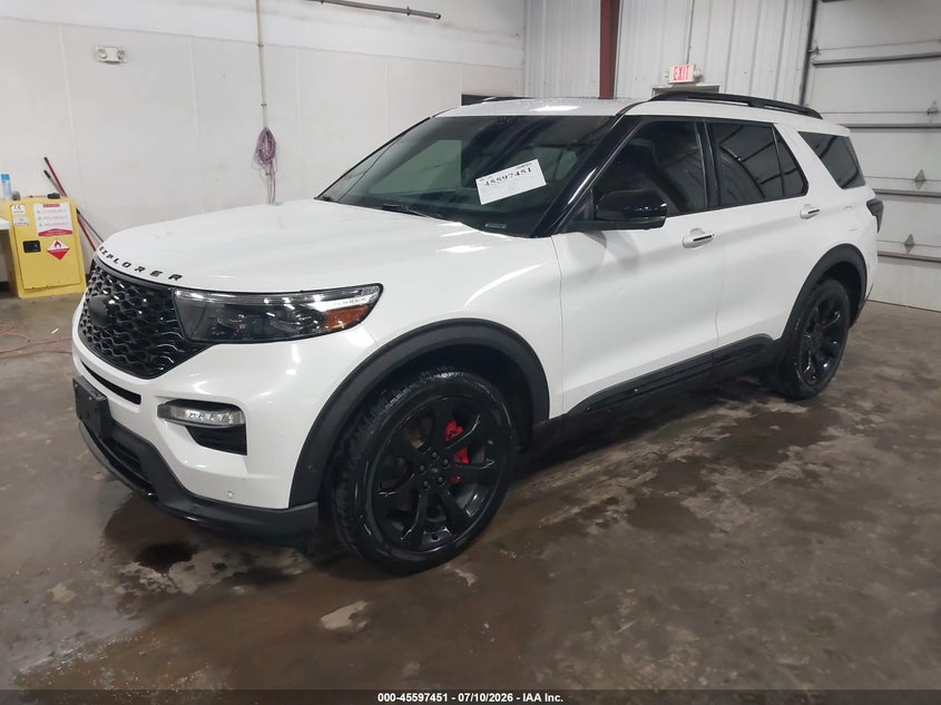 2020 Ford Explorer, Hail, IAAI, VIN 1FM5K8GC6LGB41516 — photo 2